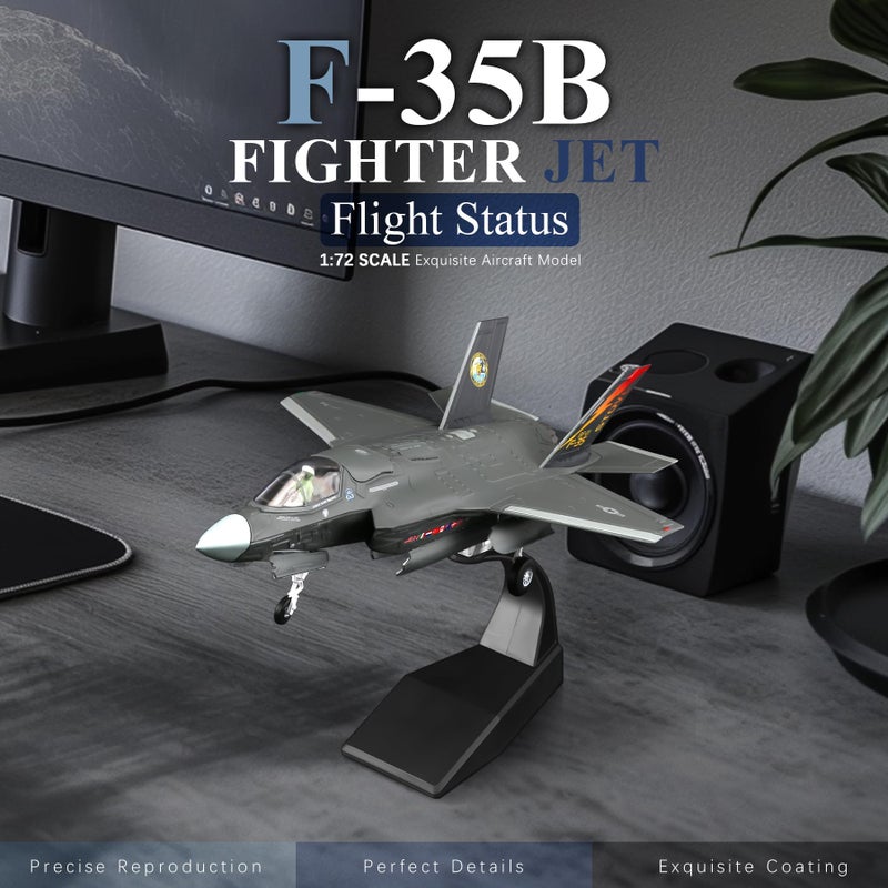 HANGHANG طائرة هانغهانغ 1/72 F35B المقاتلة المعدنية نموذج طائرة عسكرية نموذج طائرة مصنوعة من المعدن لجمعها أو كهدية - Image 2